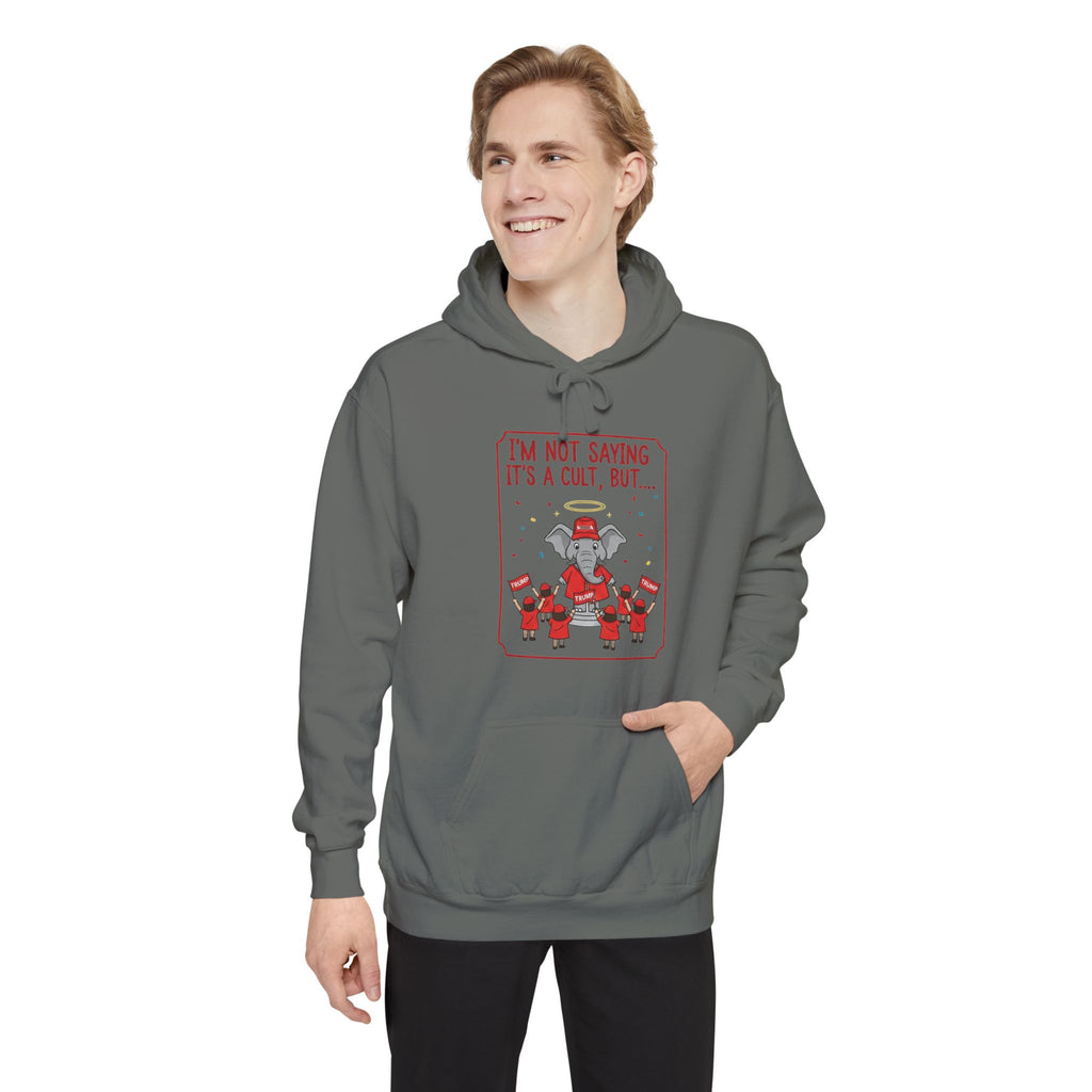 Red Hat Intervention Shirt | Garment-Dyed Hoodie — AttitudeShirts