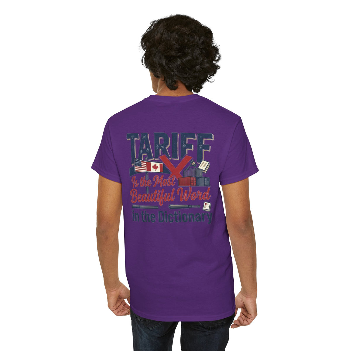 Color: Purple | Tariff Is The Most Beautiful Word Premium Graphic Tee