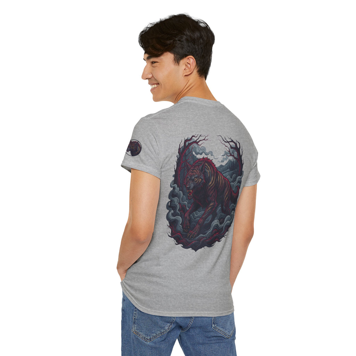 Color: Sport Grey | The Beast of Gévaudan (France) Premium Graphic Tee