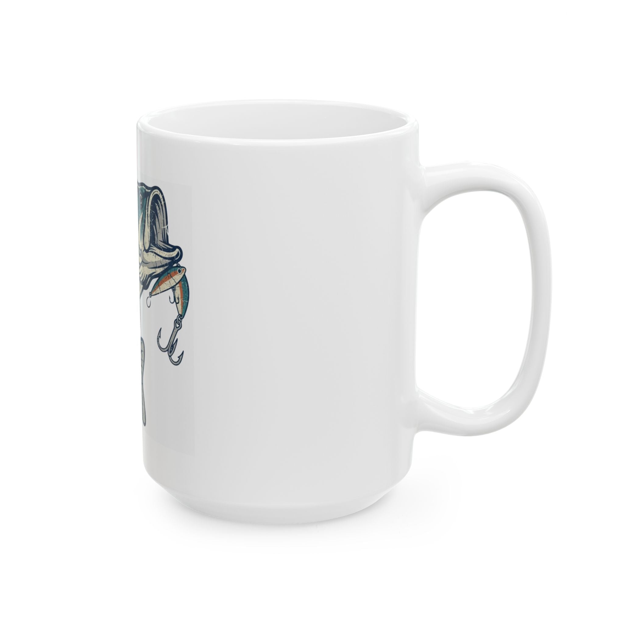 "Never Leave A Good Hole" White Ceramic Mug — Graphic