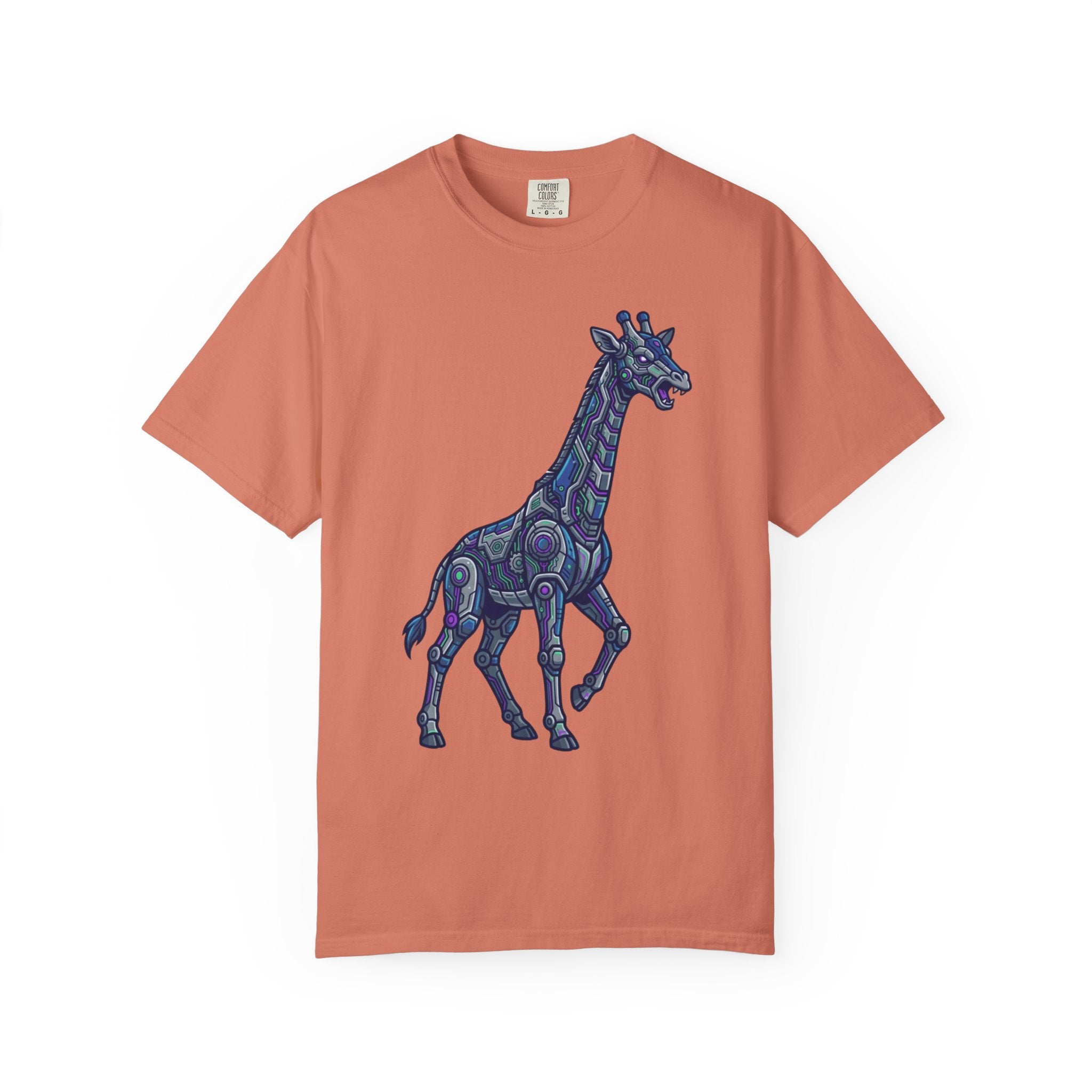 "Cyber Giraffe" Unisex Garment-Dyed Tee