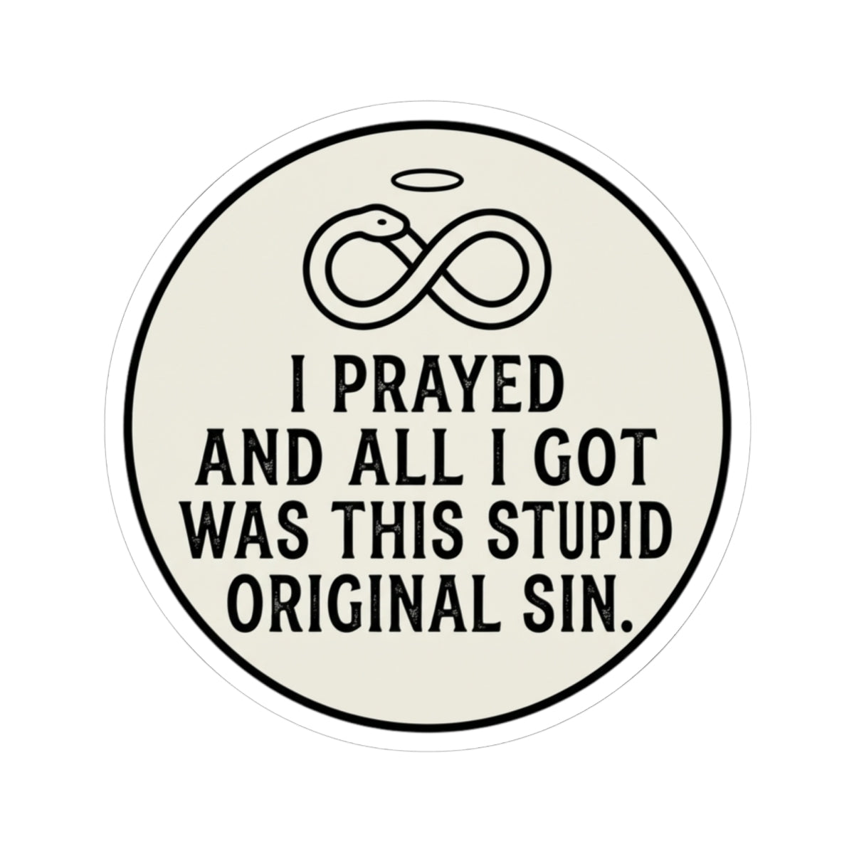 "Good Book Series Original Sin" Sticker — Main