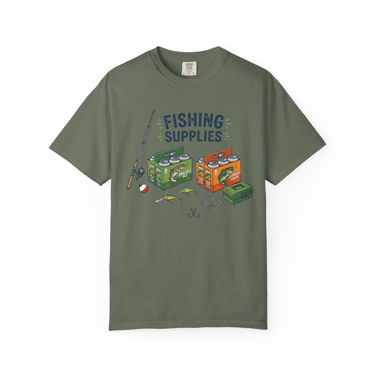 Color: Moss | Fishing Supplies Unisex Garment-Dyed Tee