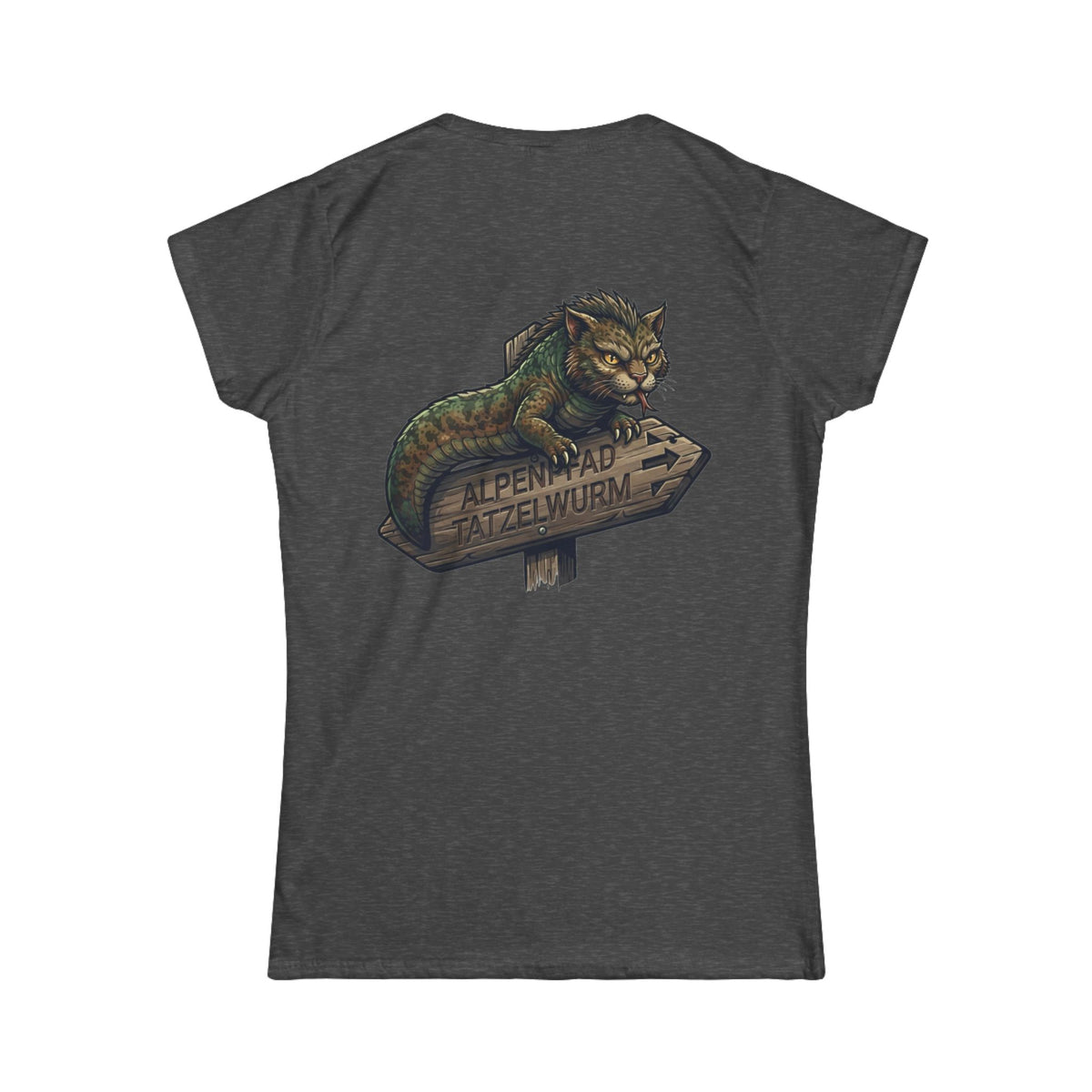 Color: Dark Heather | Tatzelwurm (Alpine Europe) Women's Tee