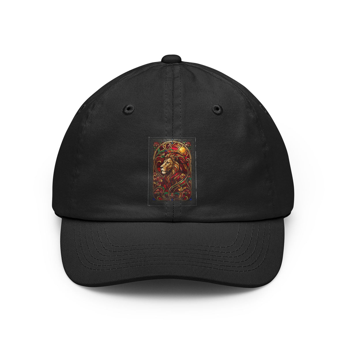 Color: Black | Stained Glass Sign LEO Dad Hat