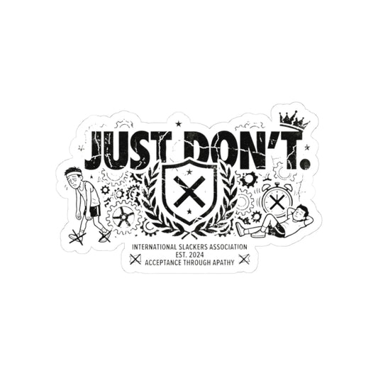The Anti-Motivational Manifesto | Kiss-Cut Sticker — AttitudeShirts