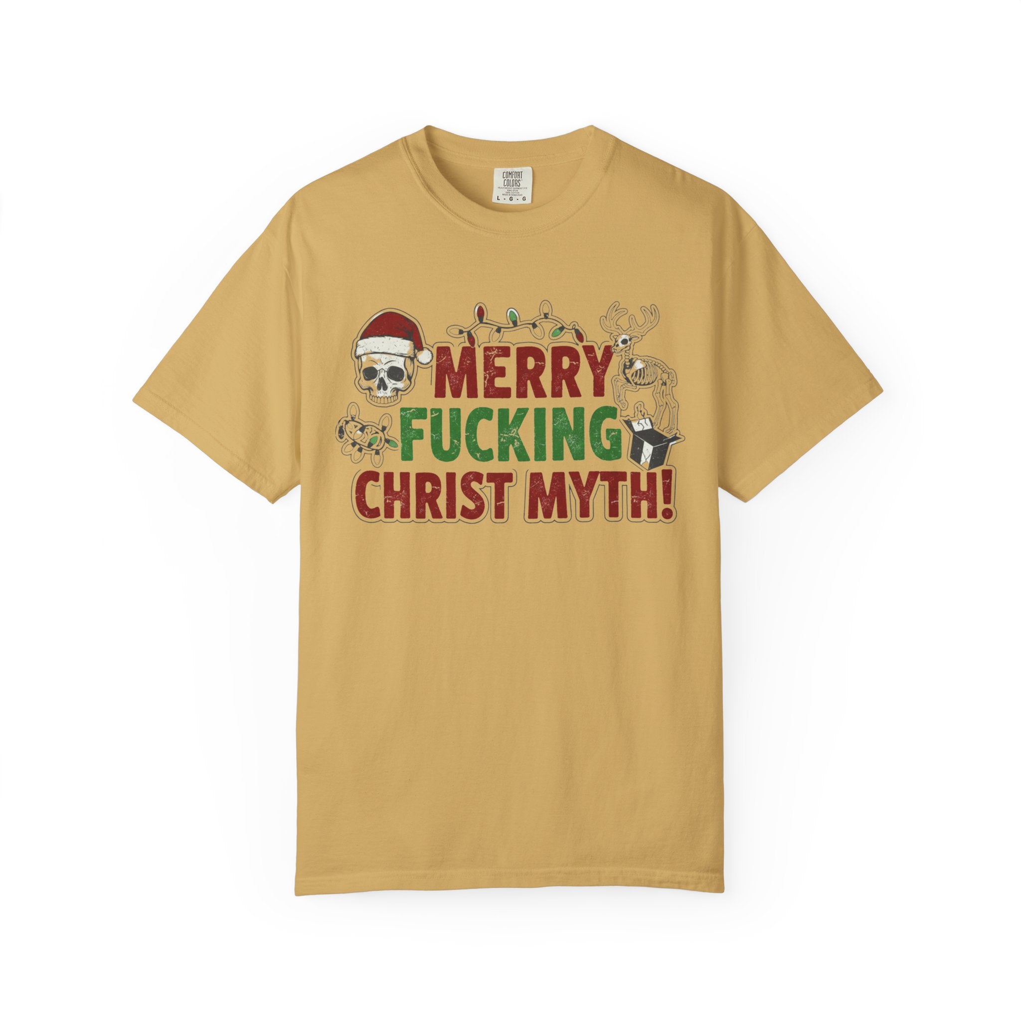 "MF Christ Myth" Unisex Garment-Dyed T-shirt