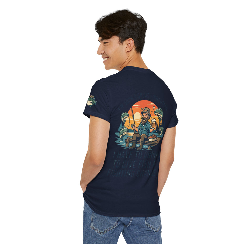 "Drink to Give Fish a Fighting Chance" Premium Graphic Tee