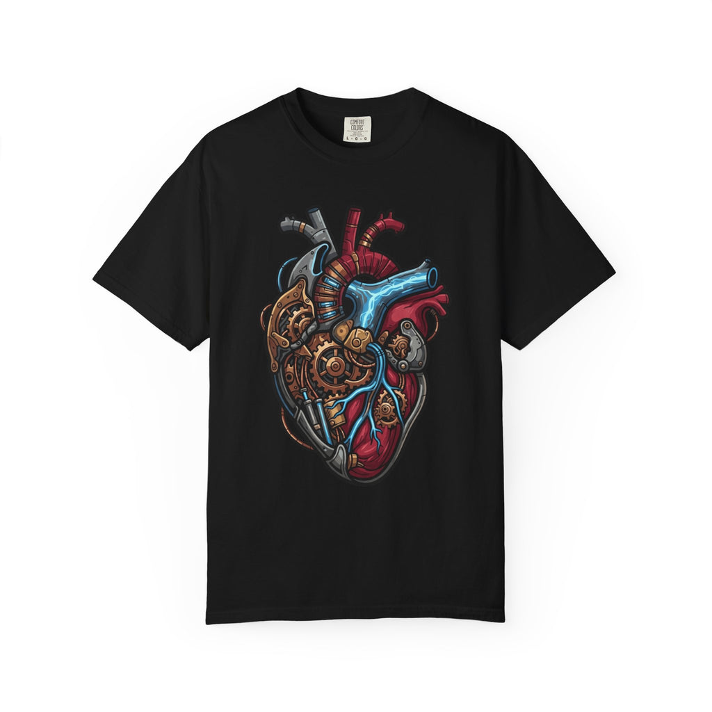 "Mechanical Heart" Unisex Garment-Dyed Tee
