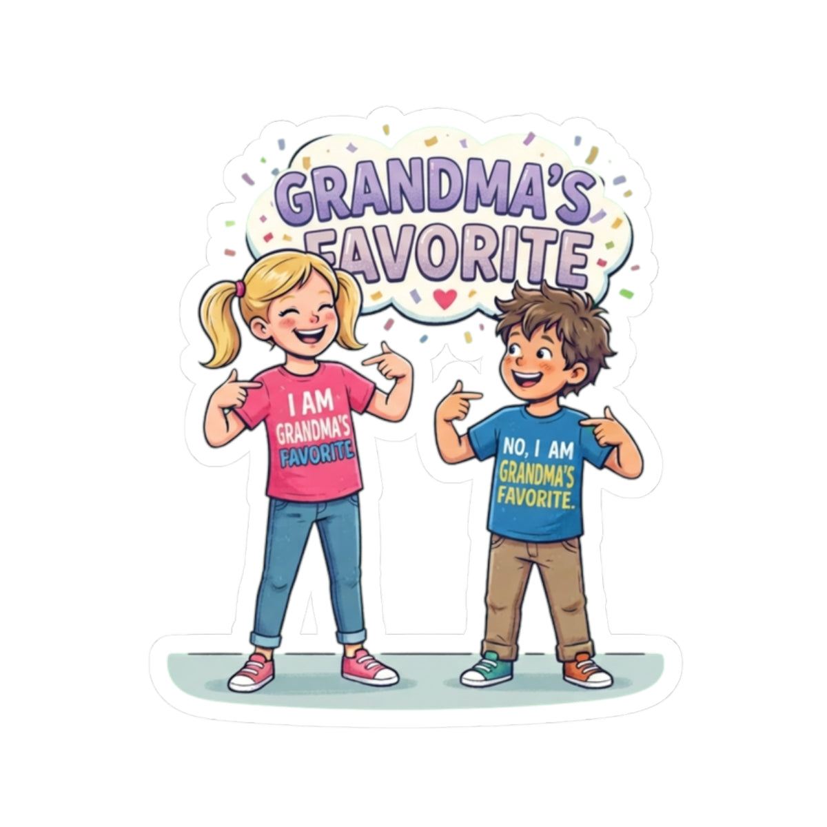"Grandma's Favorite" Sticker