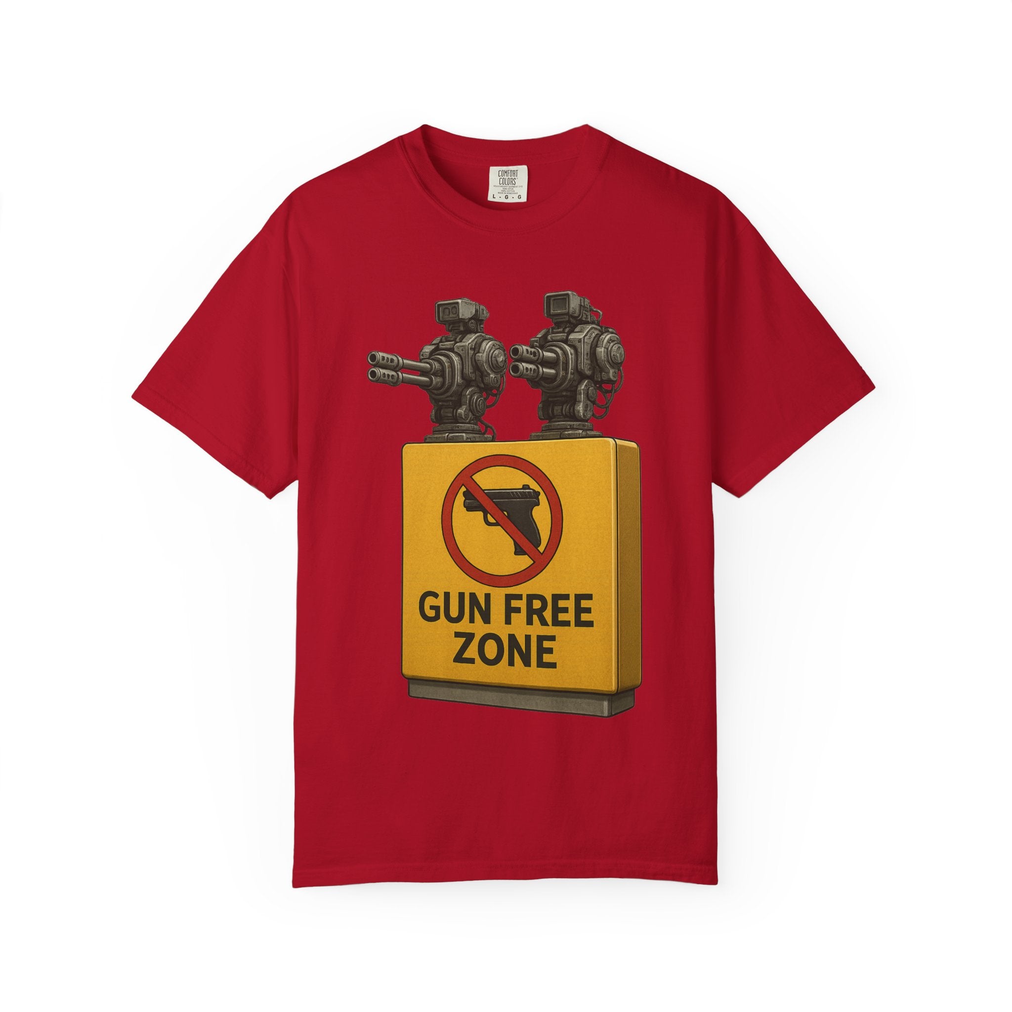 "Gun Free Zone: Unisex Garment-Dyed T-shirt
