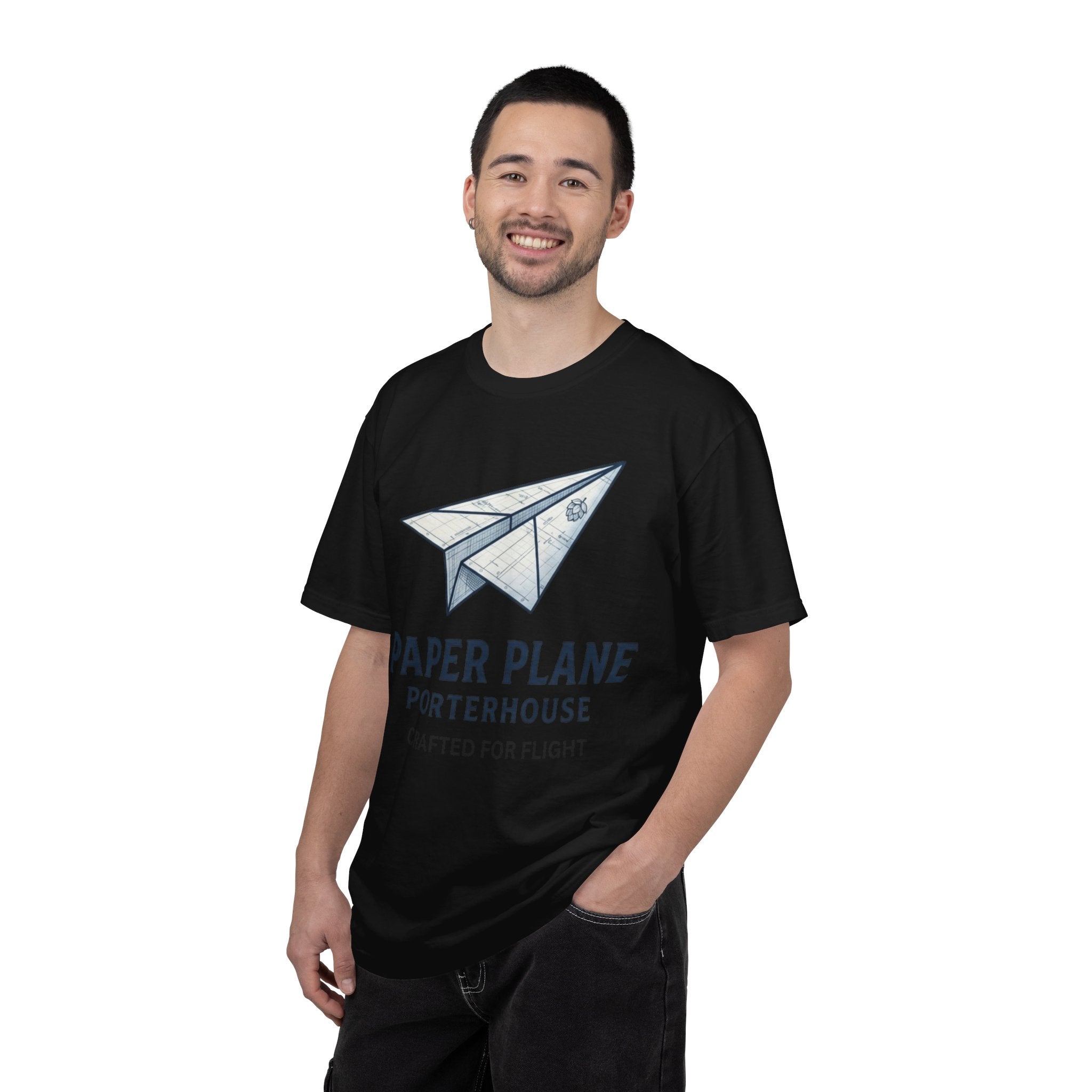 "Paper Plane Porterhouse" Unisex Garment-Dyed Tee