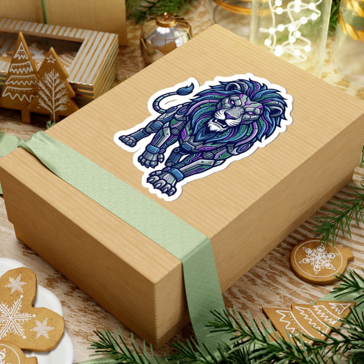 "Cyber Lion" Sticker — Main