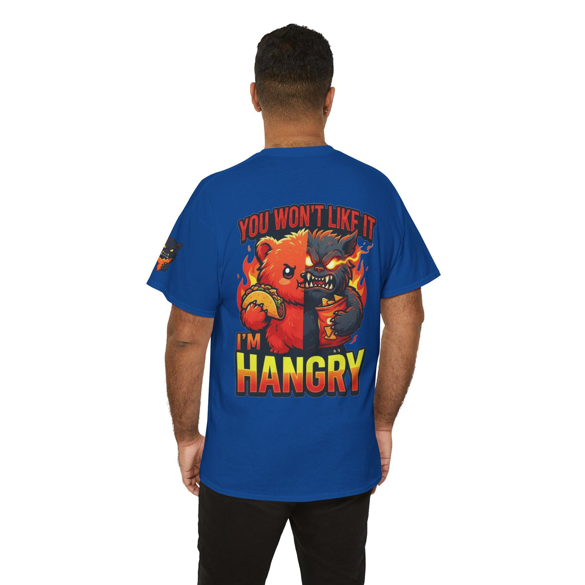 Color: Royal | You Won't Like It I'm Hangry Premium Graphic Tee