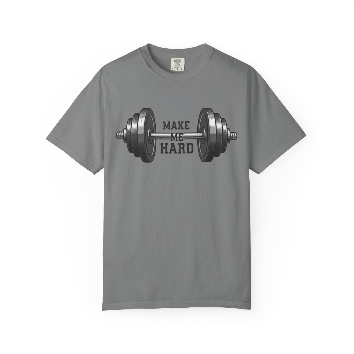Color: Grey | Make Me Hard - Morning Demands | Garment-Dyed Tee — AttitudeShirts