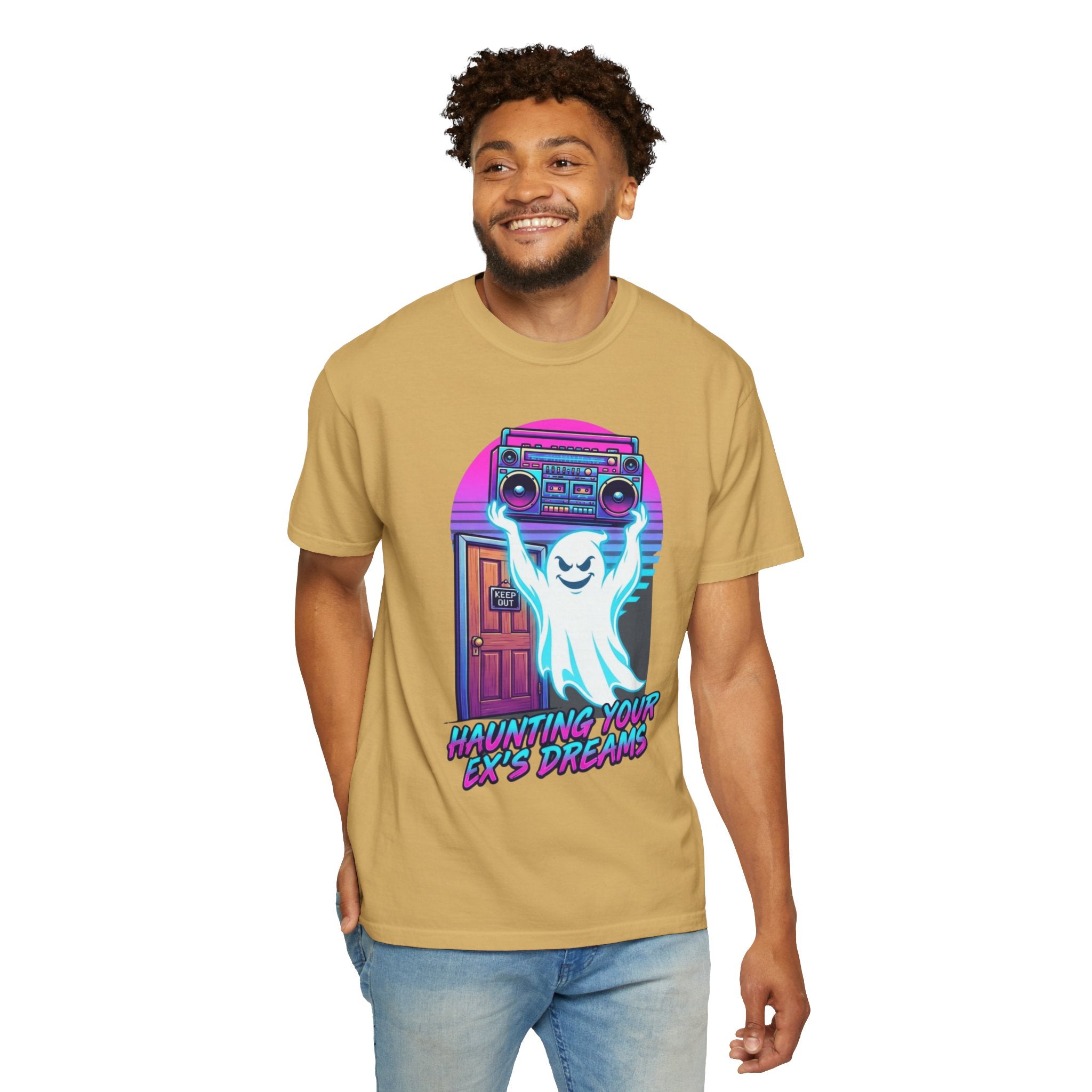 "Haunting Your Ex's Dreams" Unisex Garment-Dyed Tee