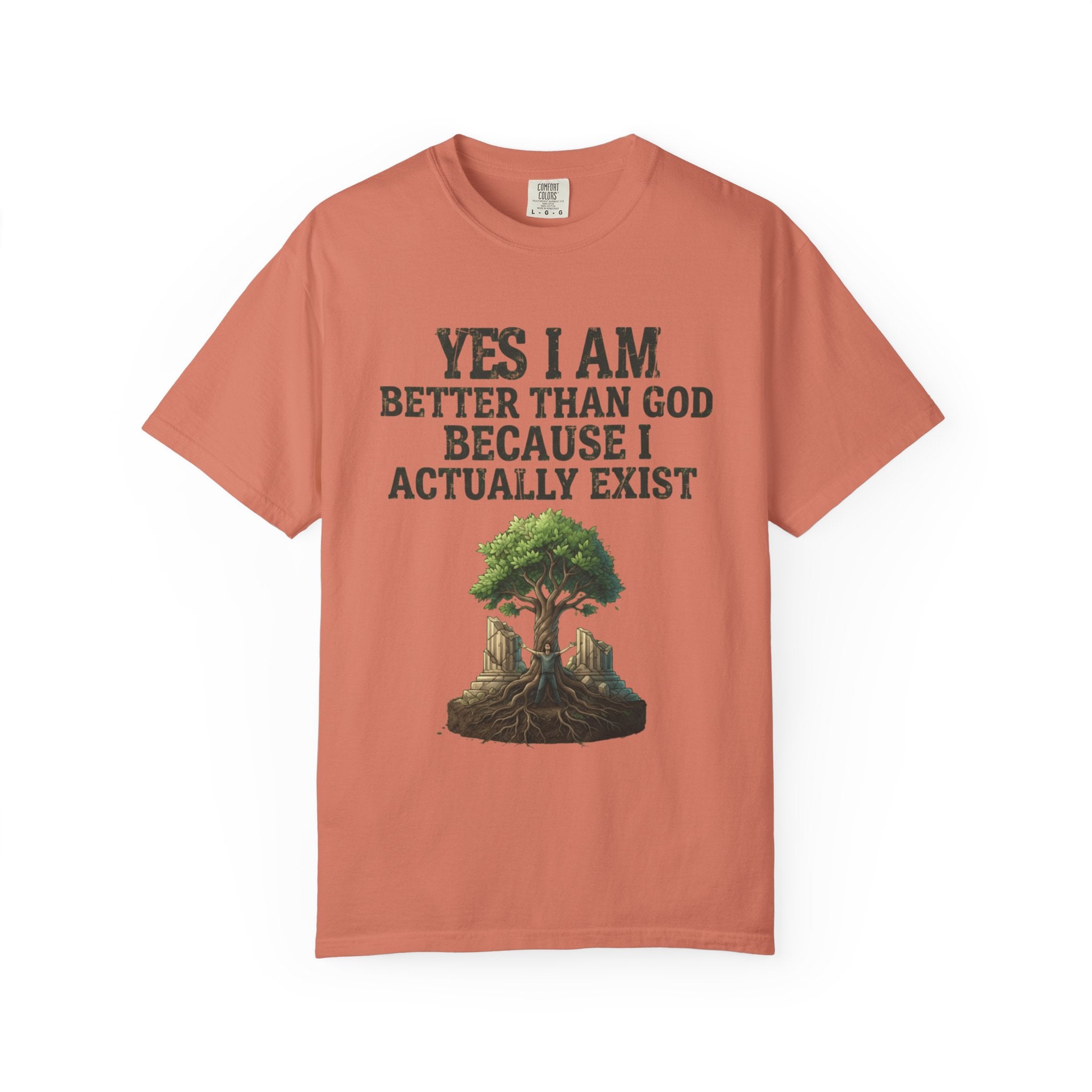 "I Exist" Unisex Garment-Dyed Tee