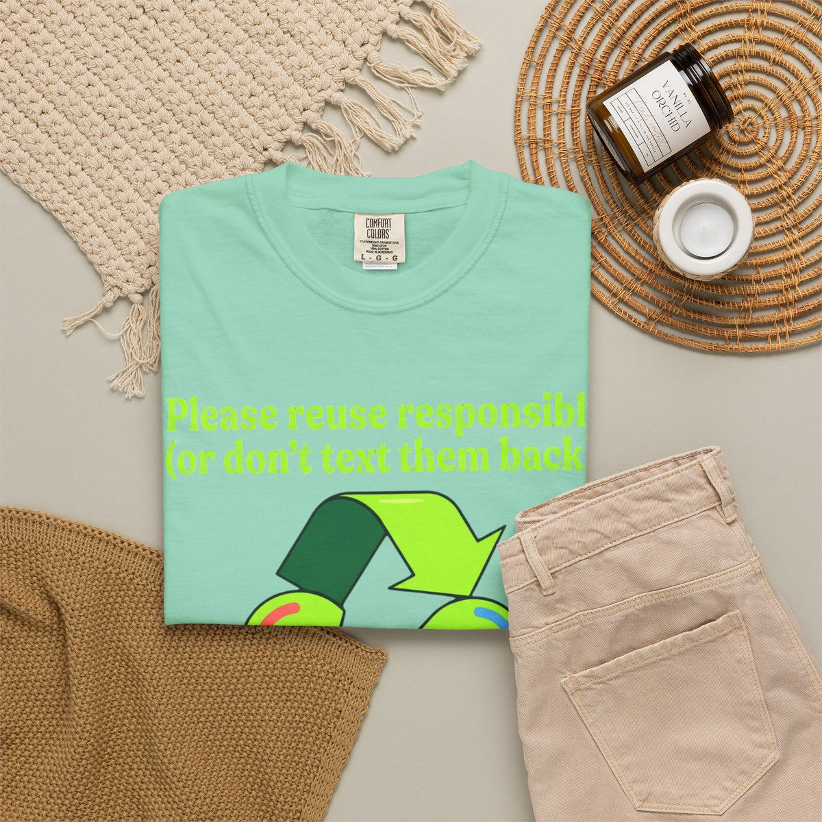 Don't Text Them Back Unisex Garment-Dyed Tee