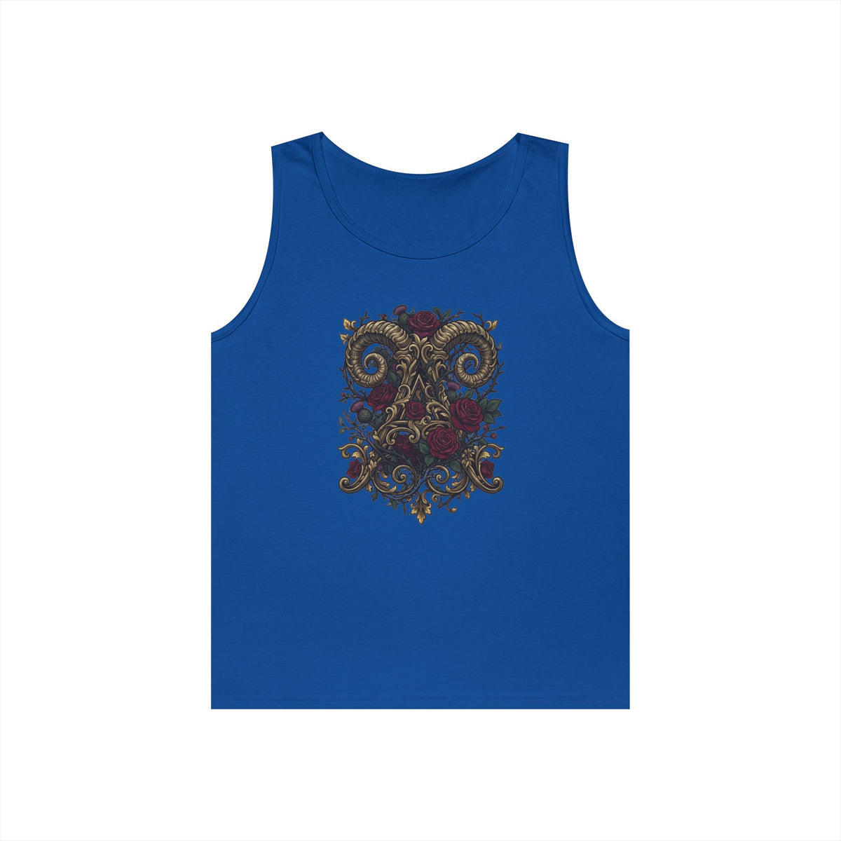 Color: Royal | Floral Monogram Aries Tank Top