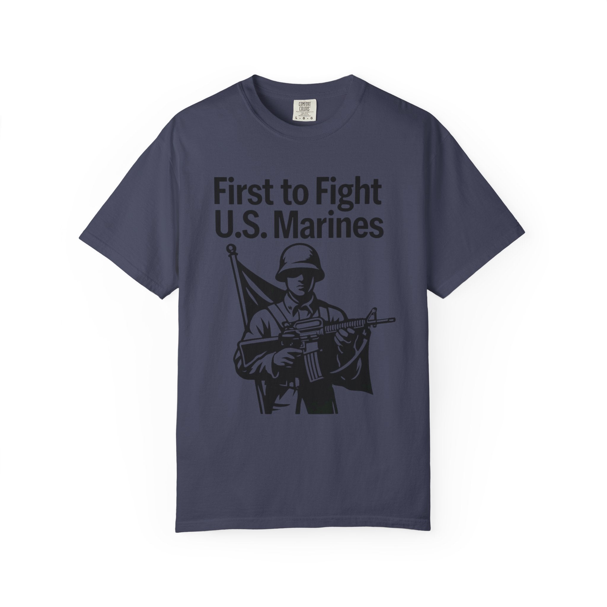 "First to Fight" Unisex Garment-Dyed T-shirt