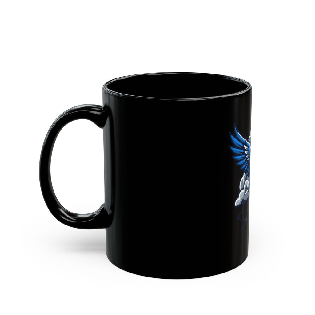 "April Legend" Black Ceramic Mug