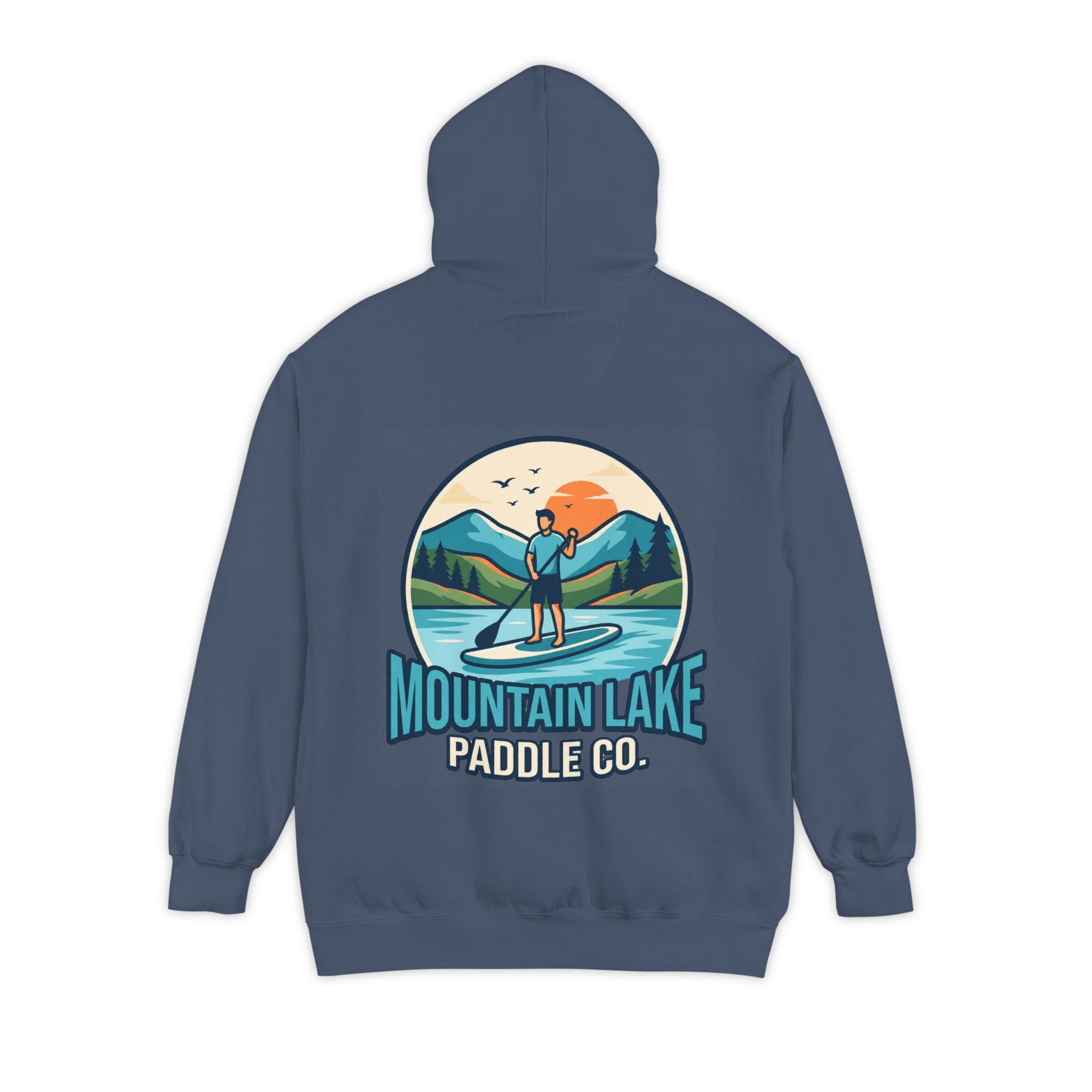 "Mountain Lake Paddle Board" Garment-Dyed Hoodie