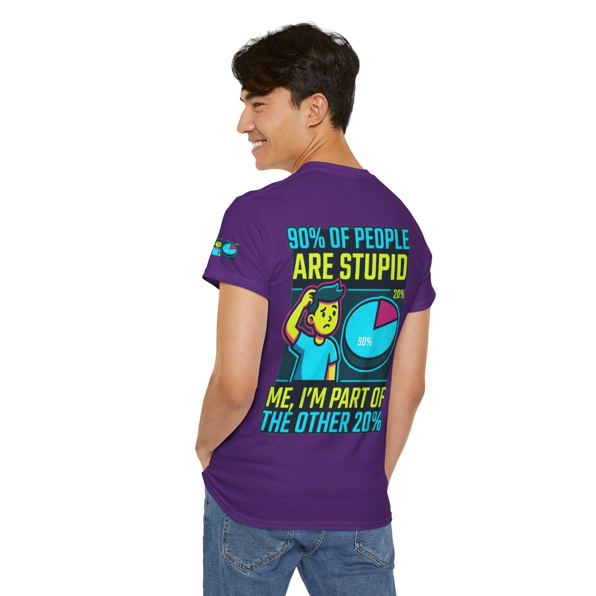 "90% Of People Are Stupid" Premium Graphic Tee