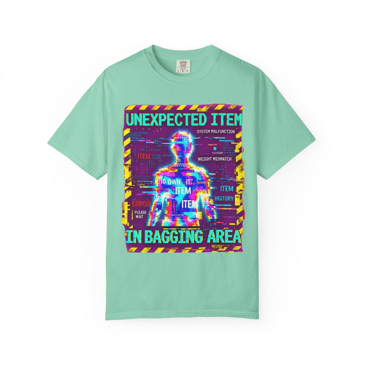 Color: Island Reef | Unexpected Item In Bagging Area Unisex Garment-Dyed Tee