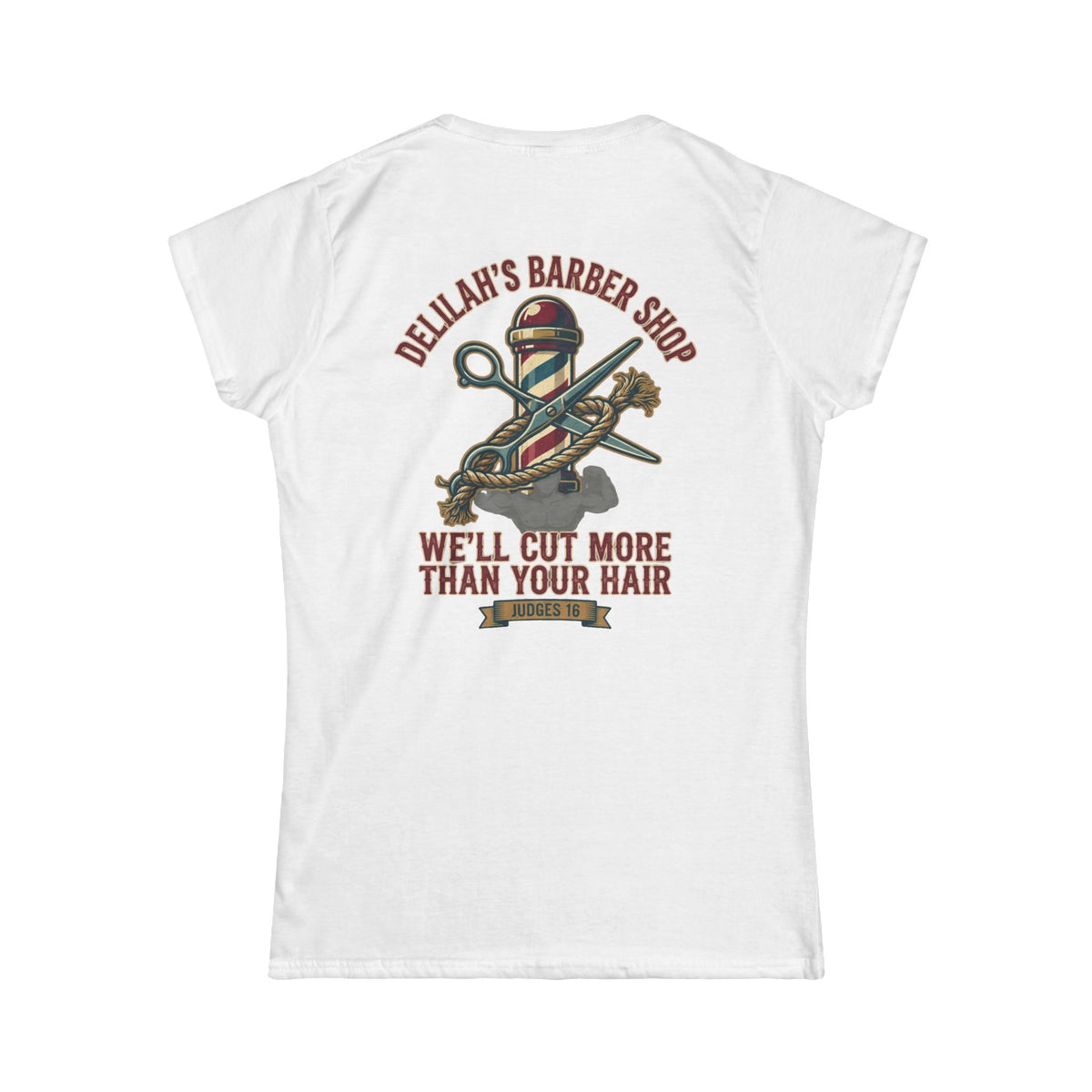 "Good Book Series Delilah's Barber Shop" Women's Tee