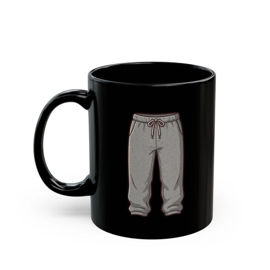 "Offical Thanksgiving Uniform" Black Ceramic Mug — Graphic