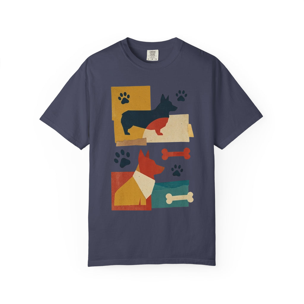 "Dogs and Bones" Unisex Garment-Dyed Tee