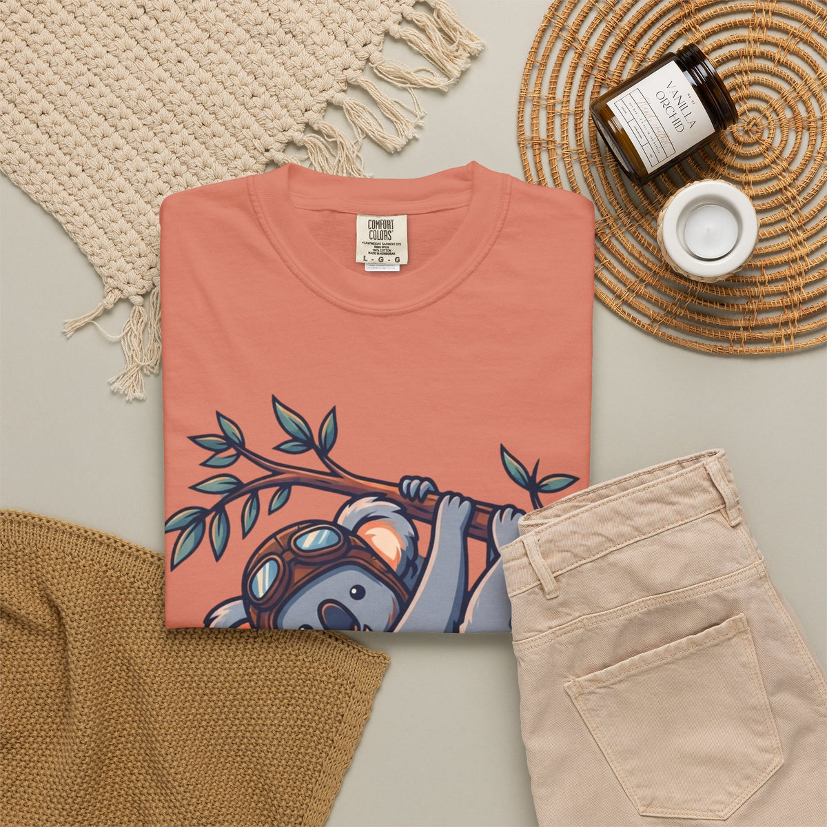 "Koala Credible" Unisex Garment-Dyed Tee
