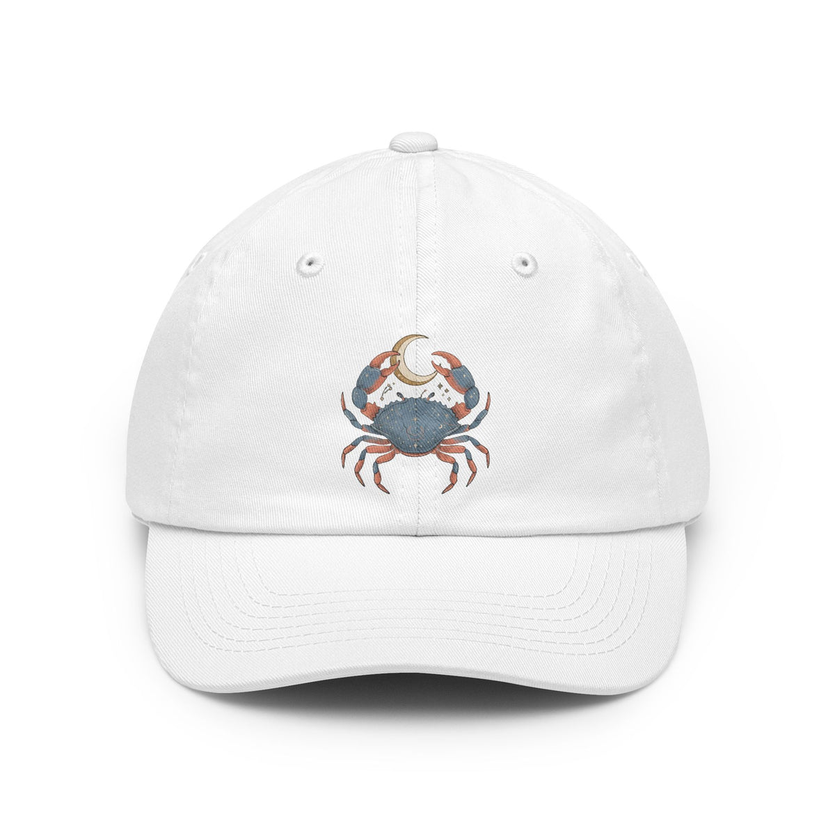 Color: White | Cancer The Moon Child Crab Dad Hat