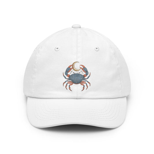 Color: White | Cancer The Moon Child Crab Dad Hat