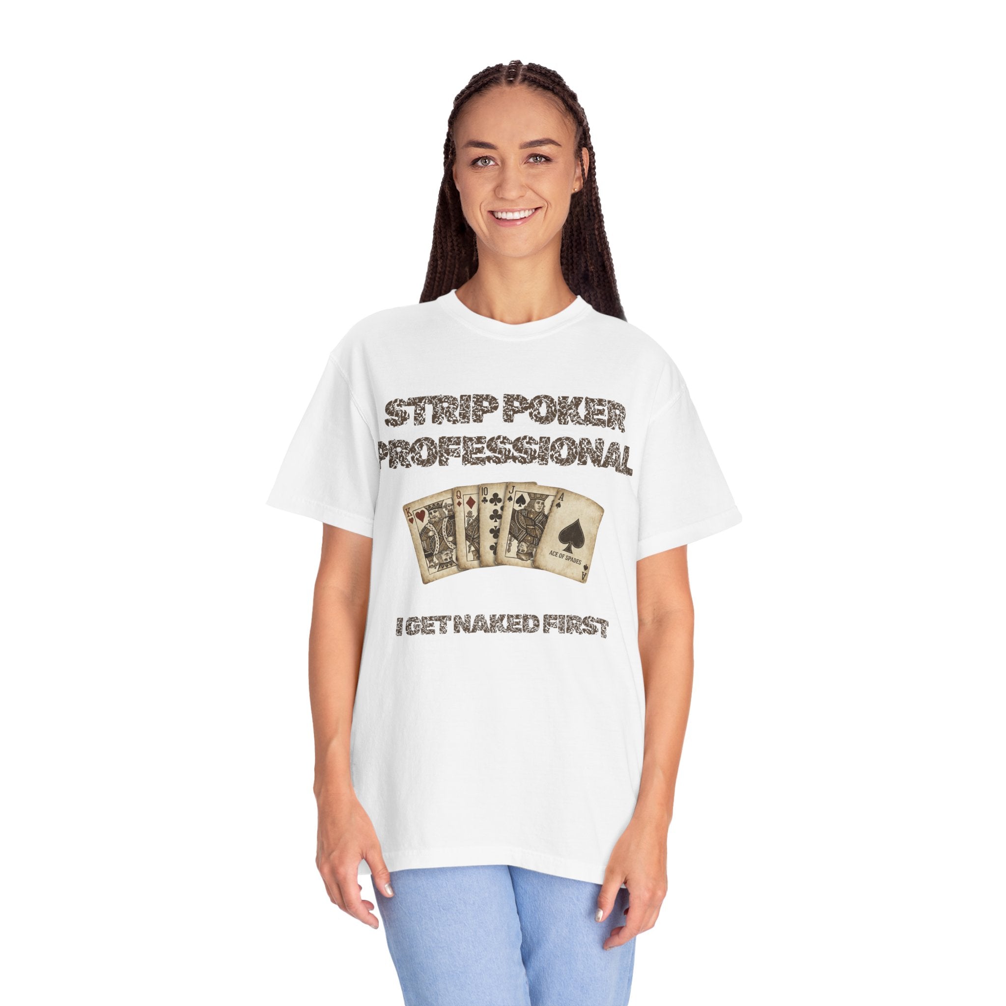 "Strip Poker Professional" Unisex Garment-Dyed Tee