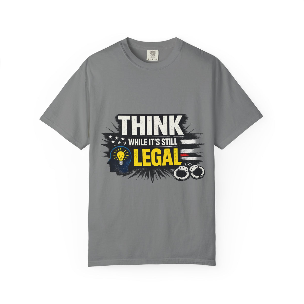 Color: Grey | Thought Criminal | Garment-Dyed Tee — AttitudeShirts
