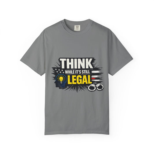 Color: Grey | Thought Criminal | Garment-Dyed Tee — AttitudeShirts