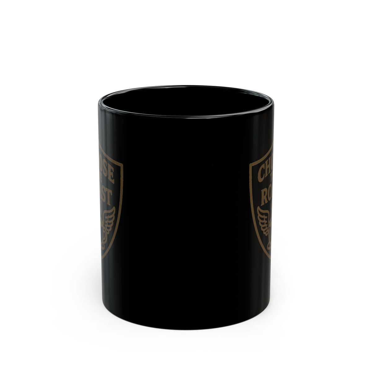 "Choose the Roast" Black Ceramic Mug