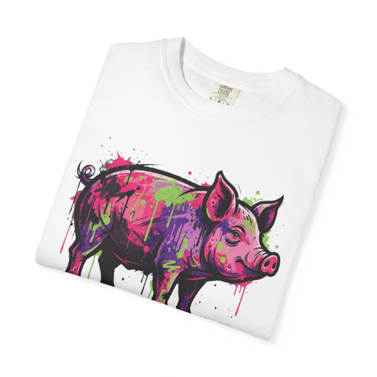 Barnyard Pig Unisex Garment-Dyed Tee