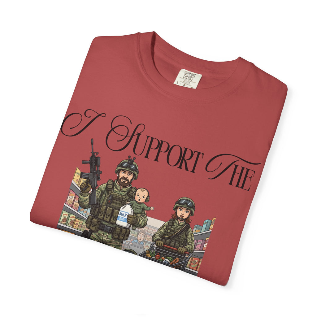 "Tactical Grocery Run" Unisex Garment-Dyed T-shirt