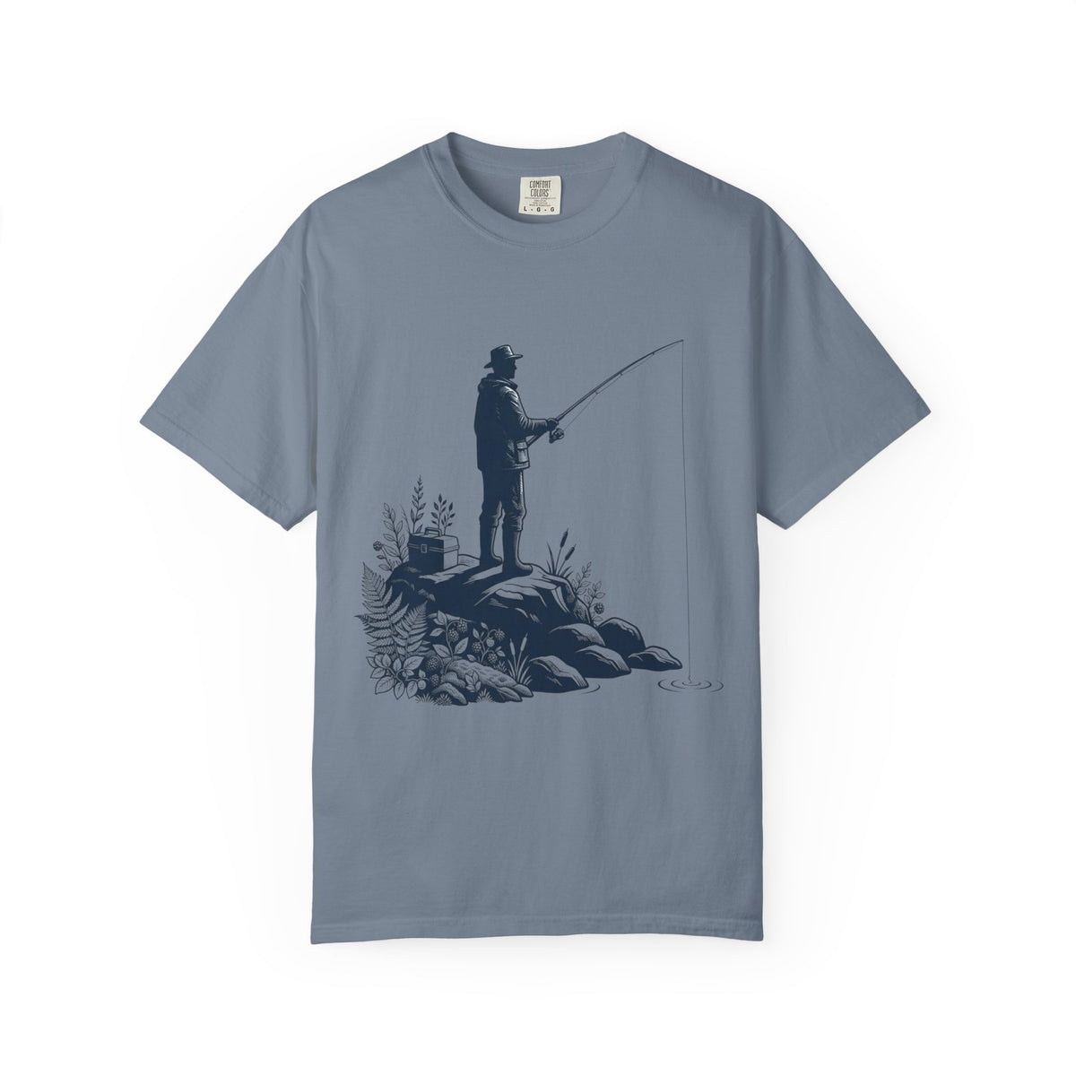 Color: Blue Jean | Fishing Unisex Garment-Dyed Tee