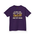 "Swear And Try Again" Kids Tee