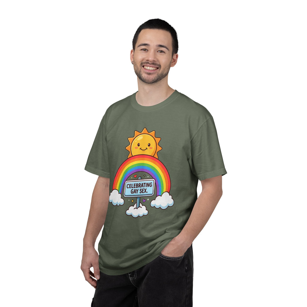 "Celebrating Gay Sex" Unisex Garment-Dyed Tee
