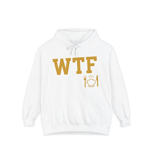 Hangry AF: WTF Where's The Food | Garment-Dyed Hoodie — AttitudeShirts
