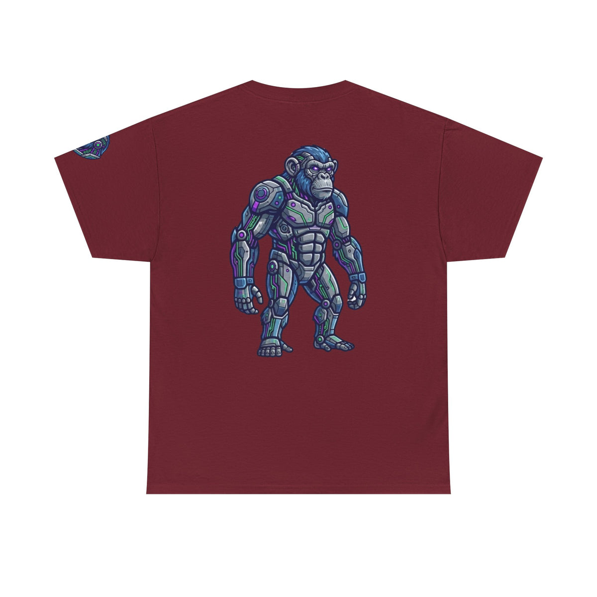 Color: Garnet | Cyber Chimp Premium Graphic Tee