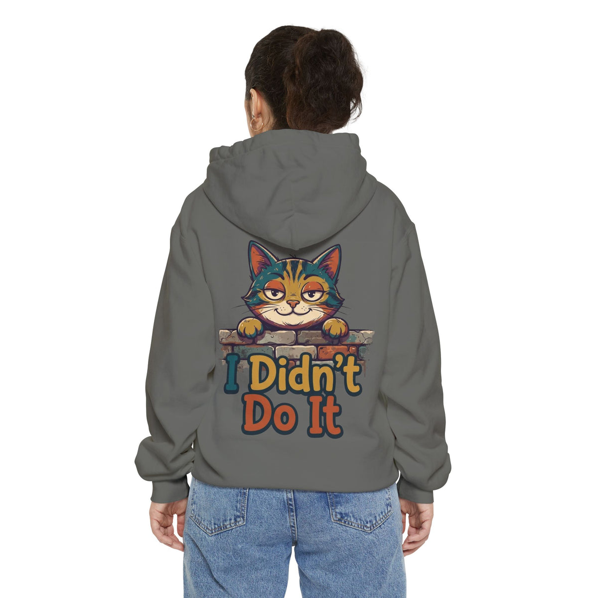 Color: Grey | I Didn't Do It Garment-Dyed Hoodie