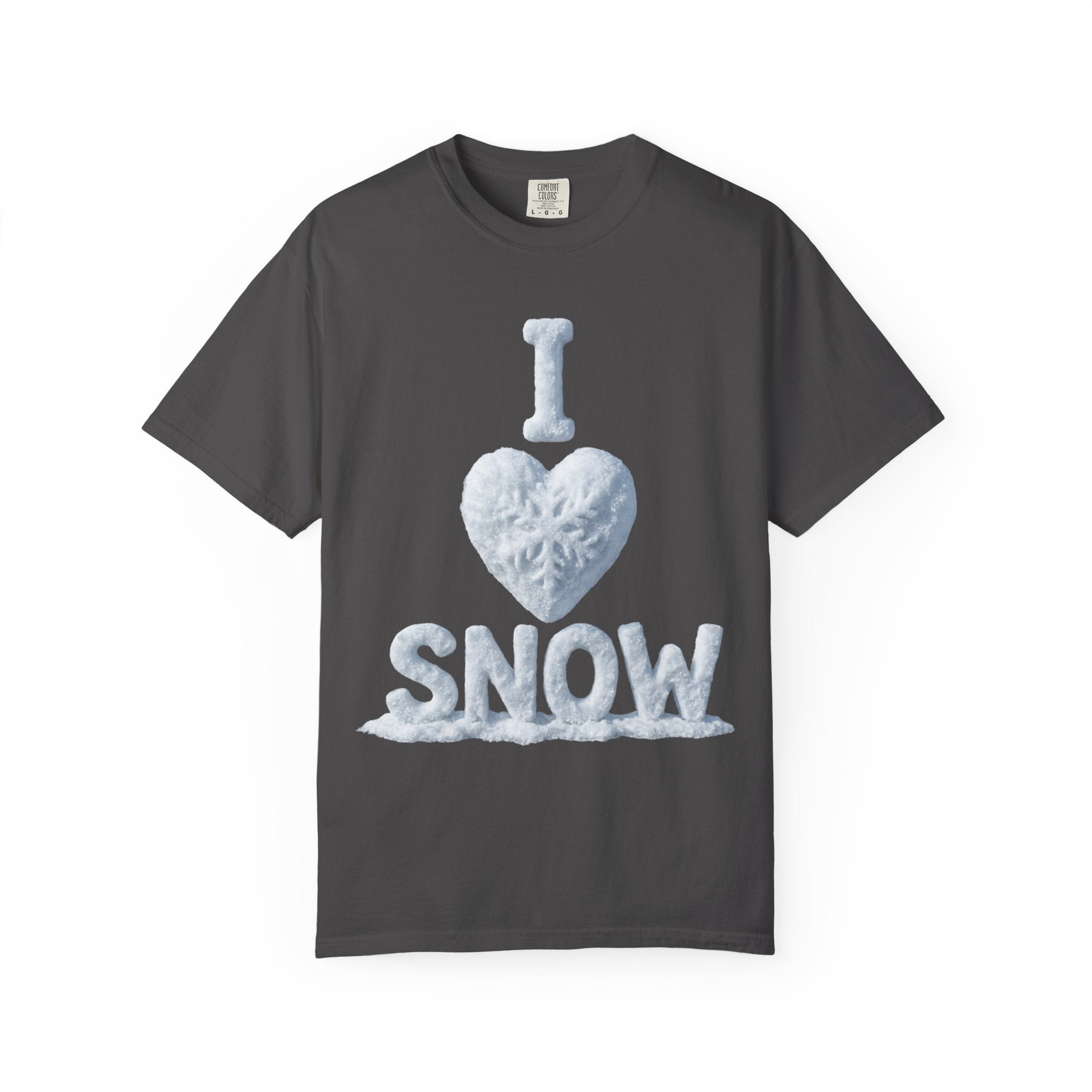 "I Love Snow" Unisex Garment-Dyed T-shirt