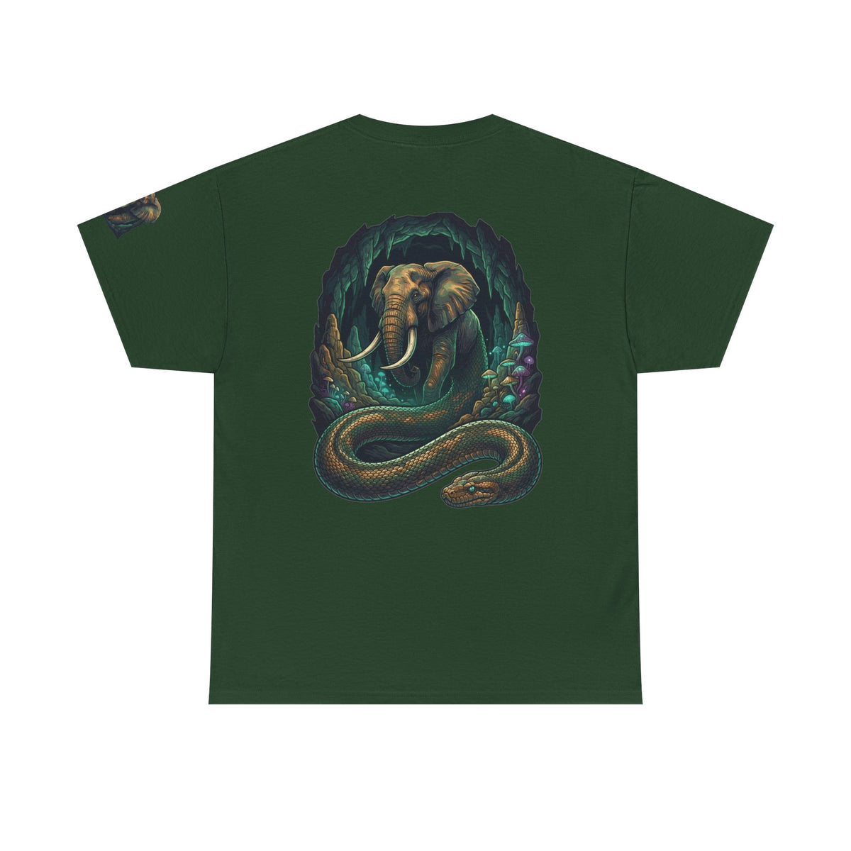 Color: Forest Green | Grootslang (South African Mythology) Premium Graphic Tee