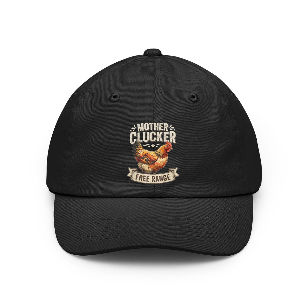 Color: Black | Mother Clucker Dad Hat — Graphic