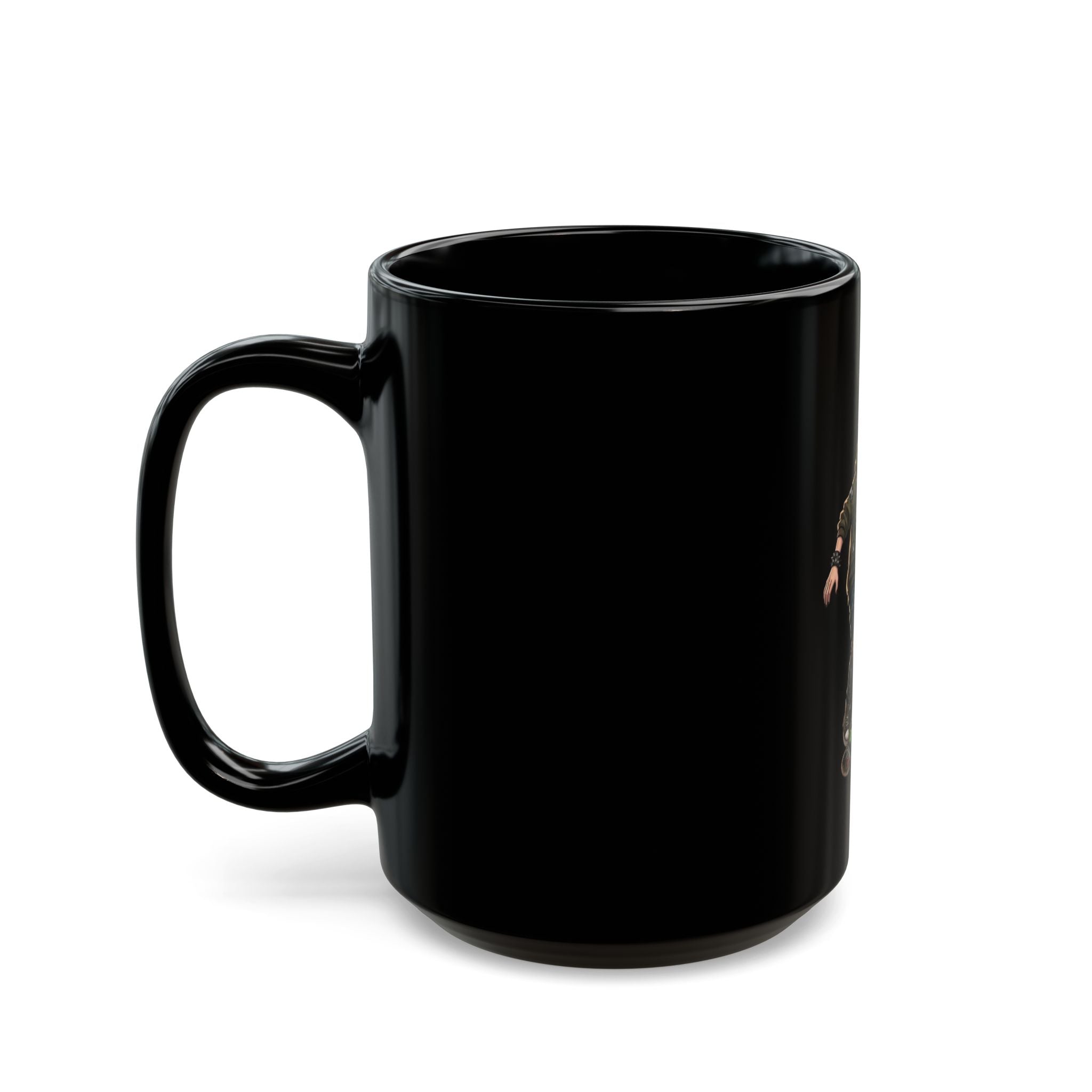 "Riot" Black Ceramic Mug